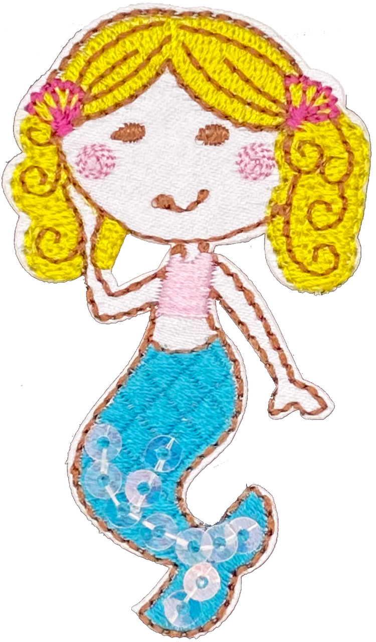 Mermaid Blond Curly Hair - Patch