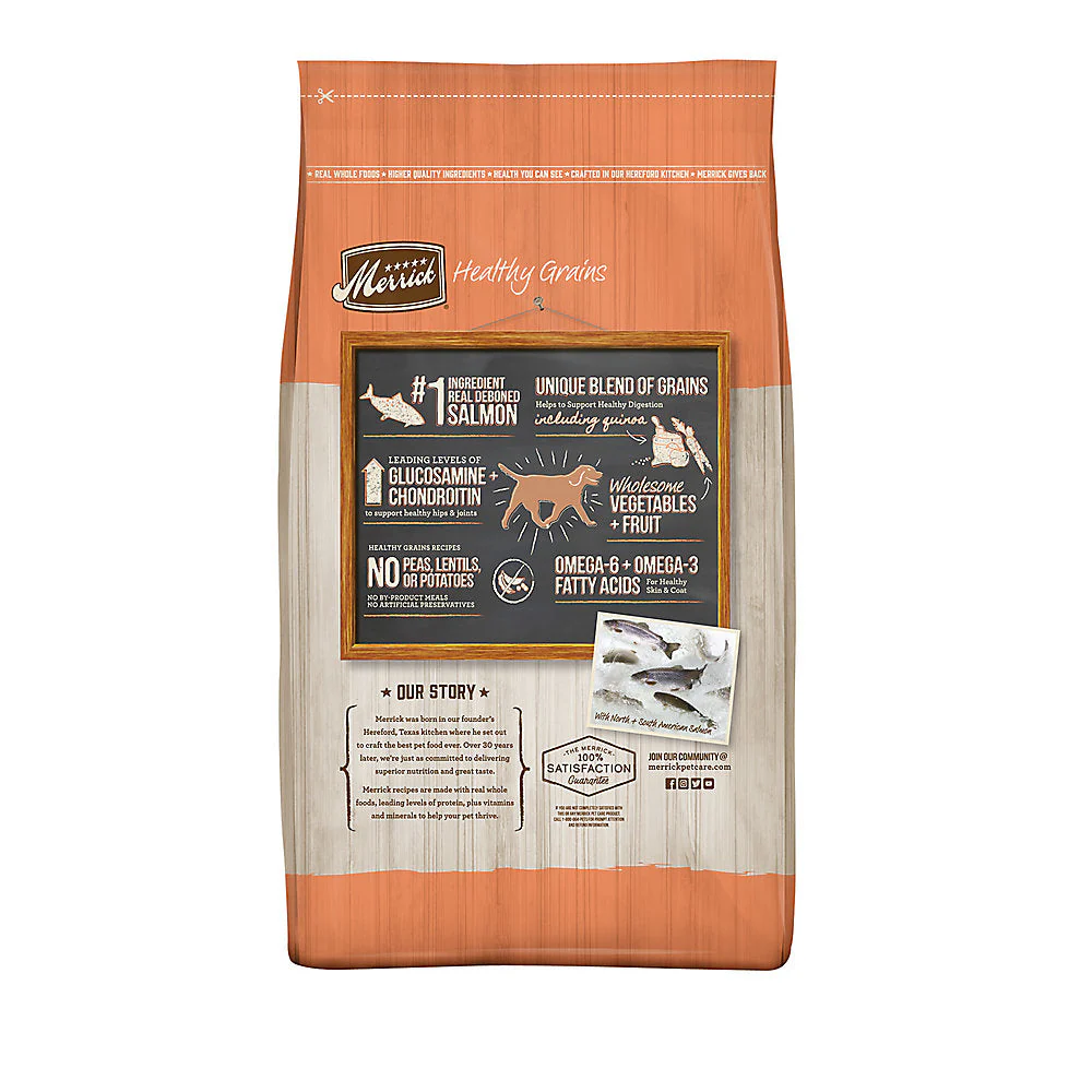 Merrick Classic Healthy Grains Salmon and Brown Rice Dry Dog Food - Image 5