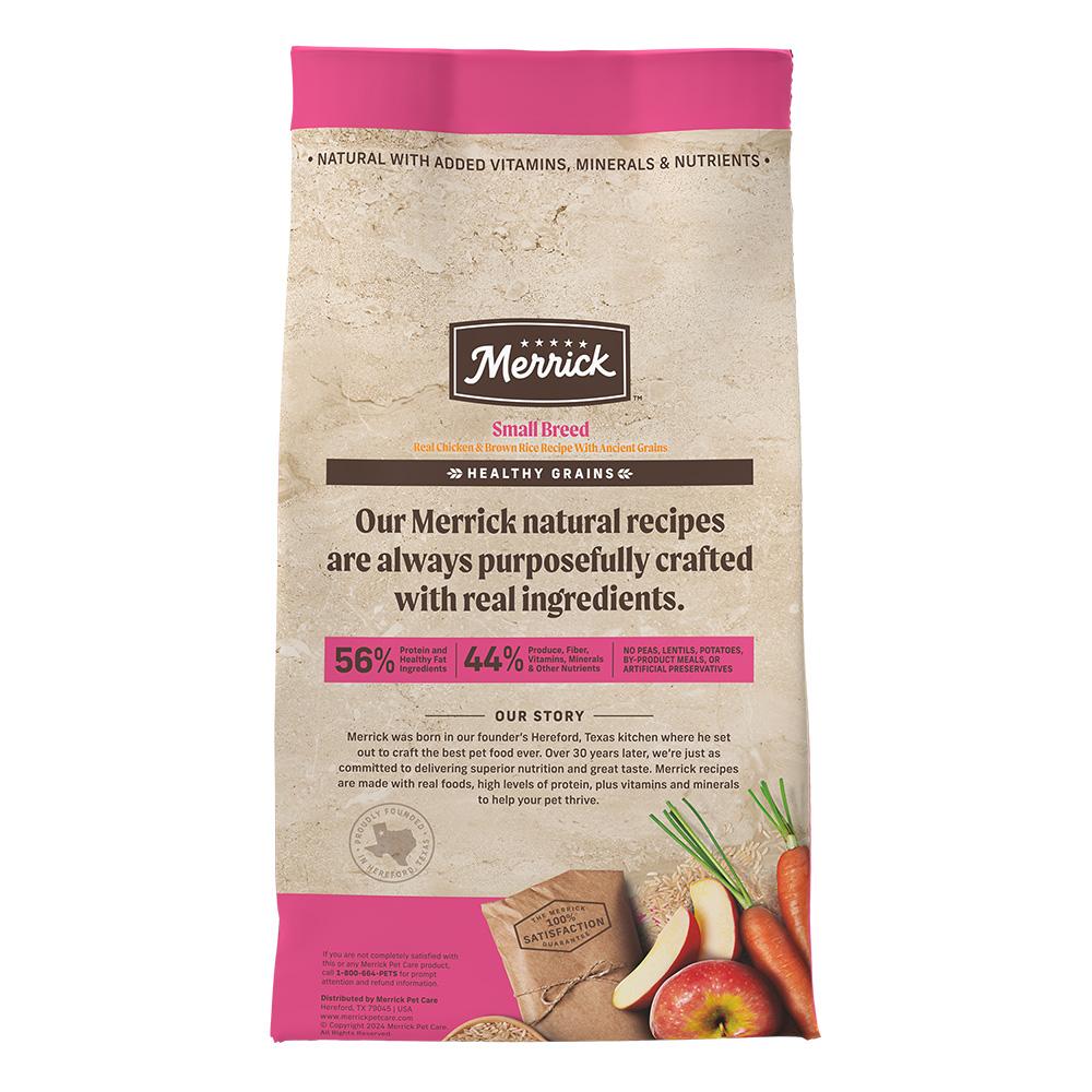 Merrick Classic Healthy Grains Small Breed Chicken and Brown Rice Dry Dog Food (4lb) - Image 2