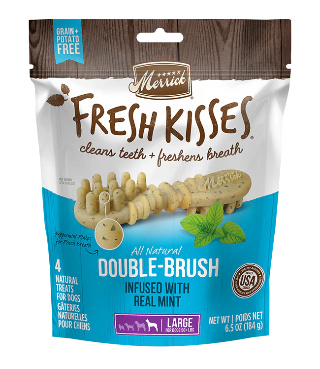 Merrick Fresh Kisses Mint Dental Treats For Large Dogs (11.5oz) (7Ct)