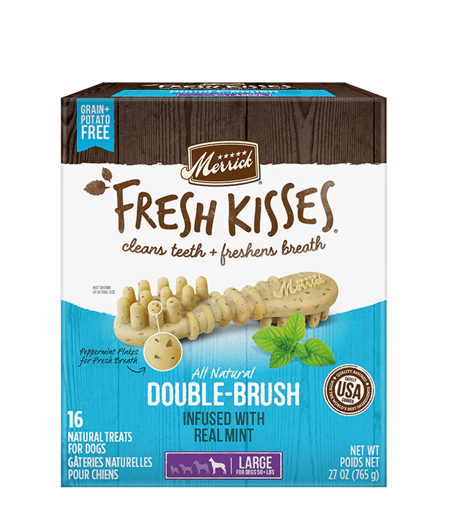 Merrick Fresh Kisses Mint Dental Treats For Large Dogs (27oz) (16Ct)