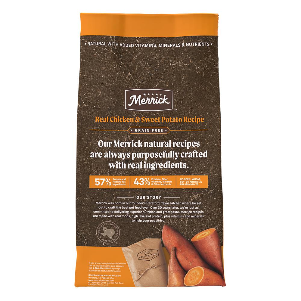 Merrick Grain Free Adult Chicken and Sweet Potato Dog Dry Food - Image 2