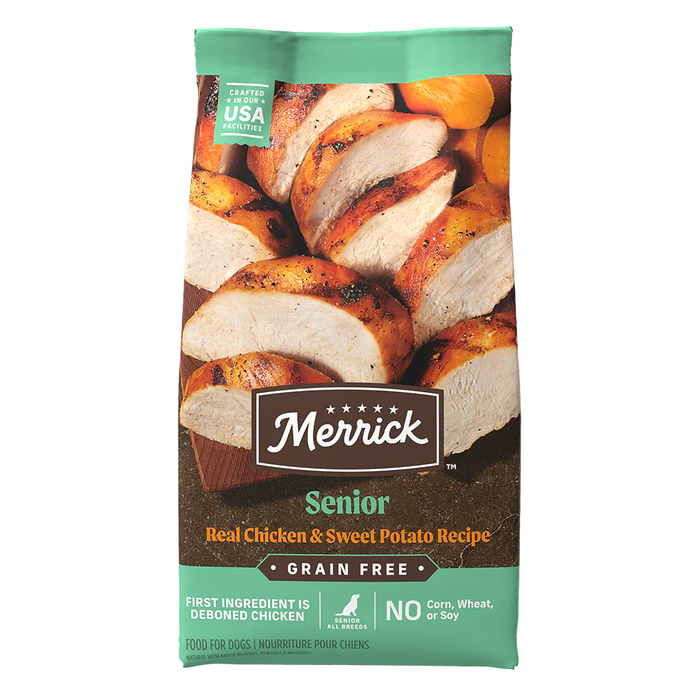 Merrick Grain Free Senior Chicken and Sweet Potato Dog Dry Food (4lb)