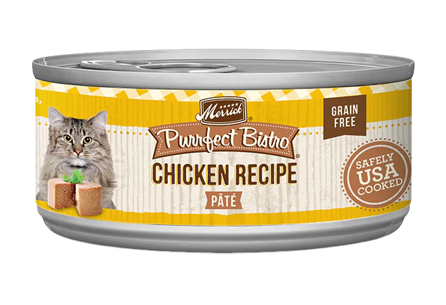 Merrick Purrfect Bistro Grain Free Adult Chicken Pate Cat Food (3oz)