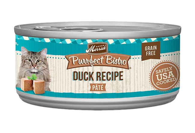 Merrick Purrfect Bistro Grain Free Adult Duck Pate Cat Food (3oz)