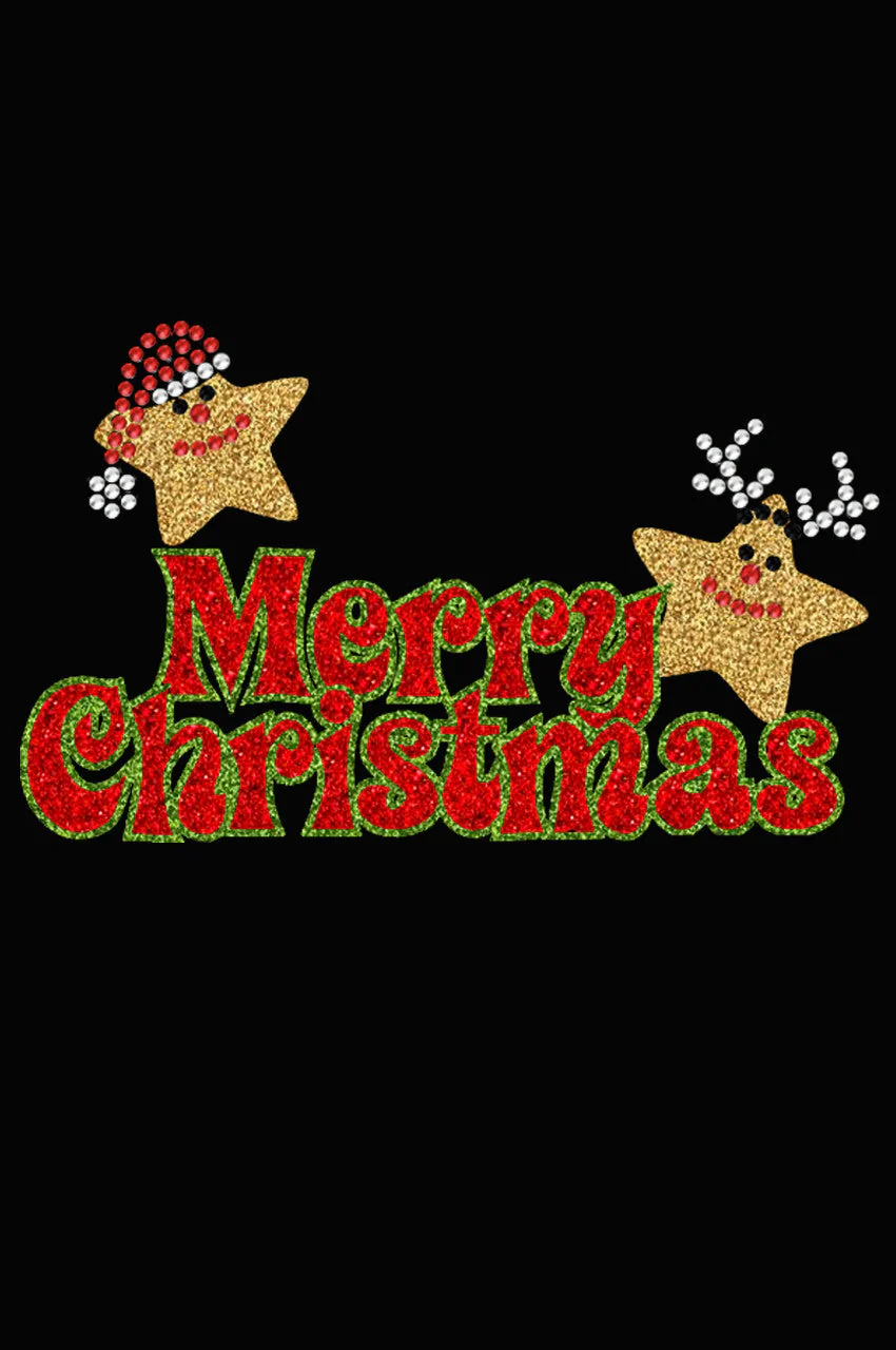 Merry Christmas Glitter Stars - Bandana - Image 13