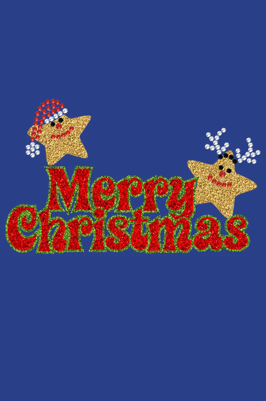 Merry Christmas Glitter Stars - Women's T-shirt - Image 10