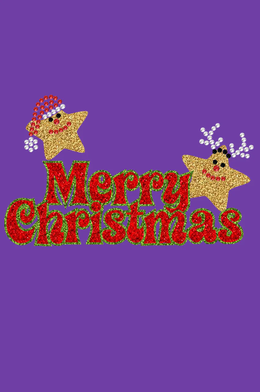 Merry Christmas Glitter Stars - Women's T-shirt - Image 11