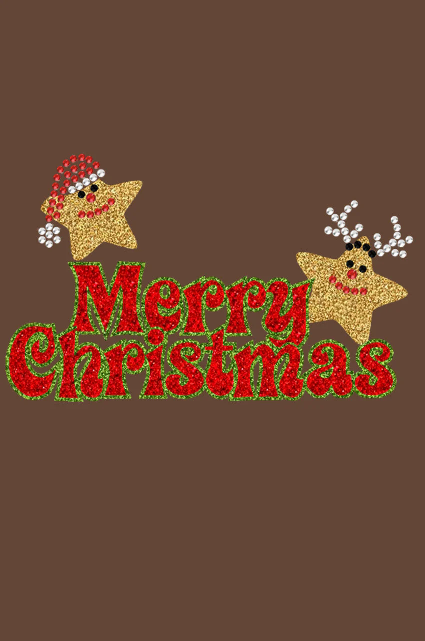 Merry Christmas Glitter Stars - Women's T-shirt - Image 2