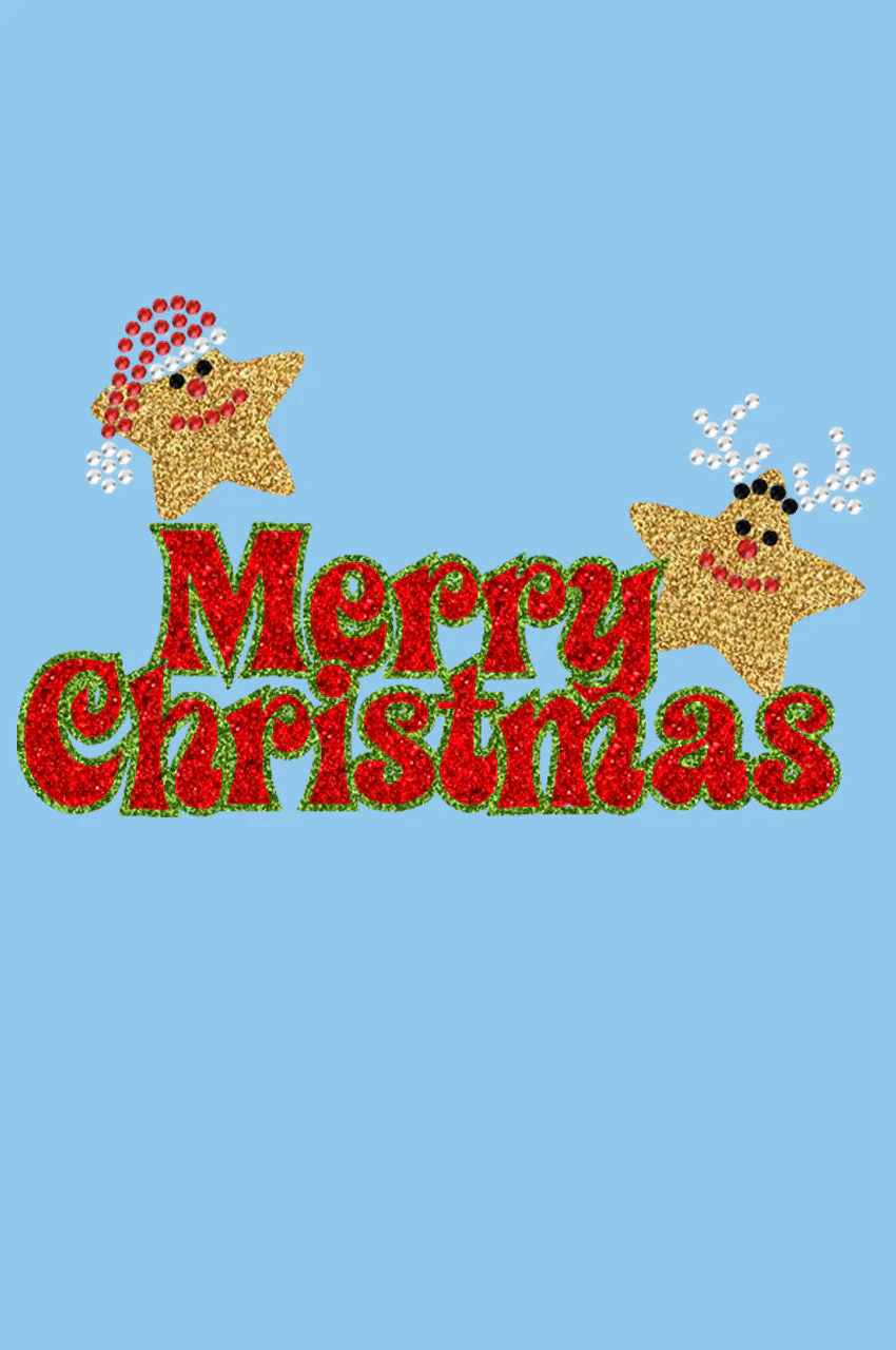 Merry Christmas Glitter Stars - Women's T-shirt - Image 6