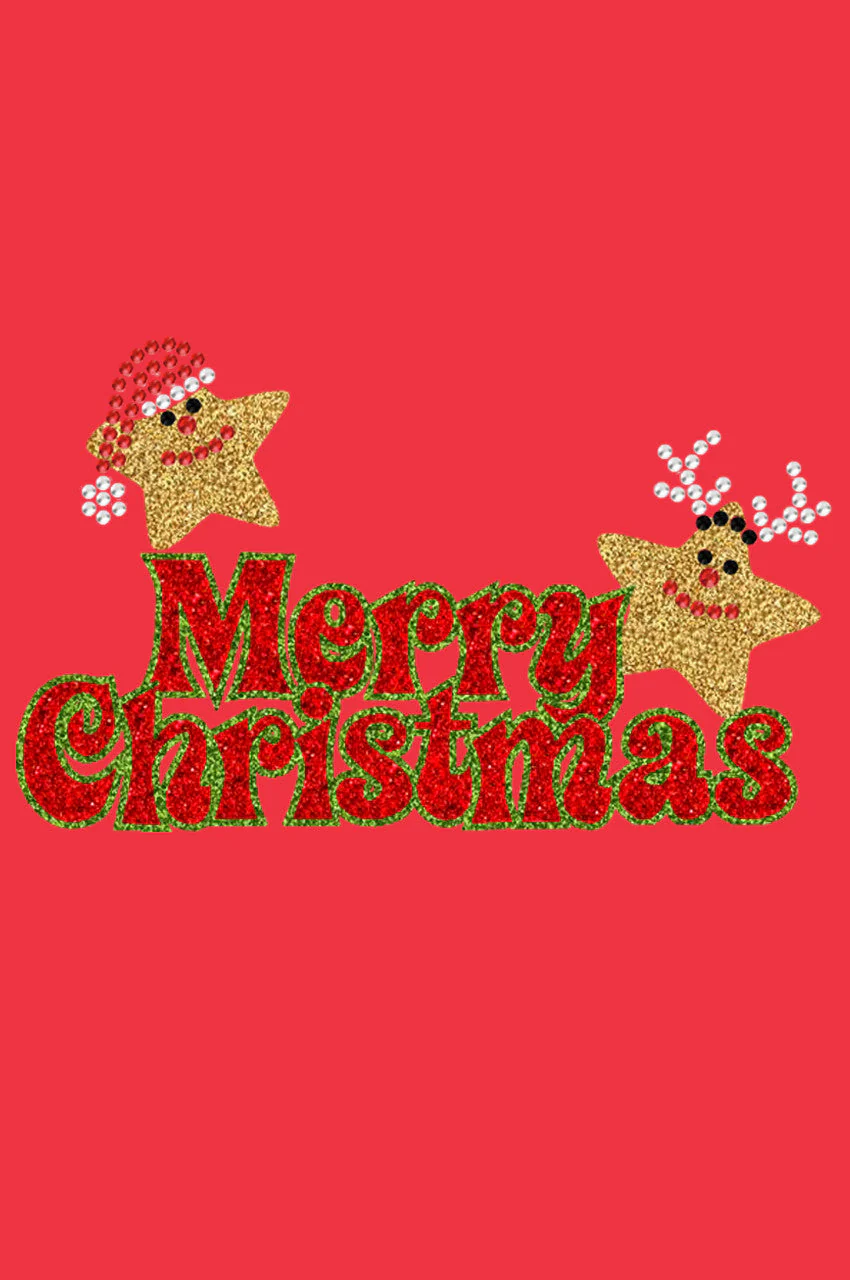 Merry Christmas Glitter Stars - Women's T-shirt - Image 9