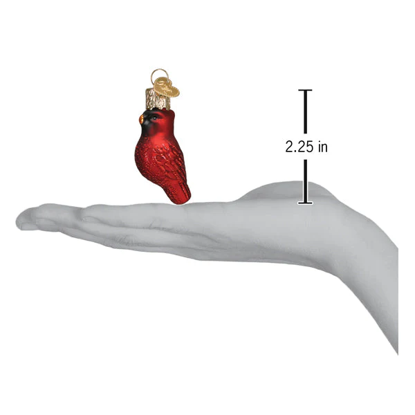 Mini Red Cardinal Ornament - Image 5