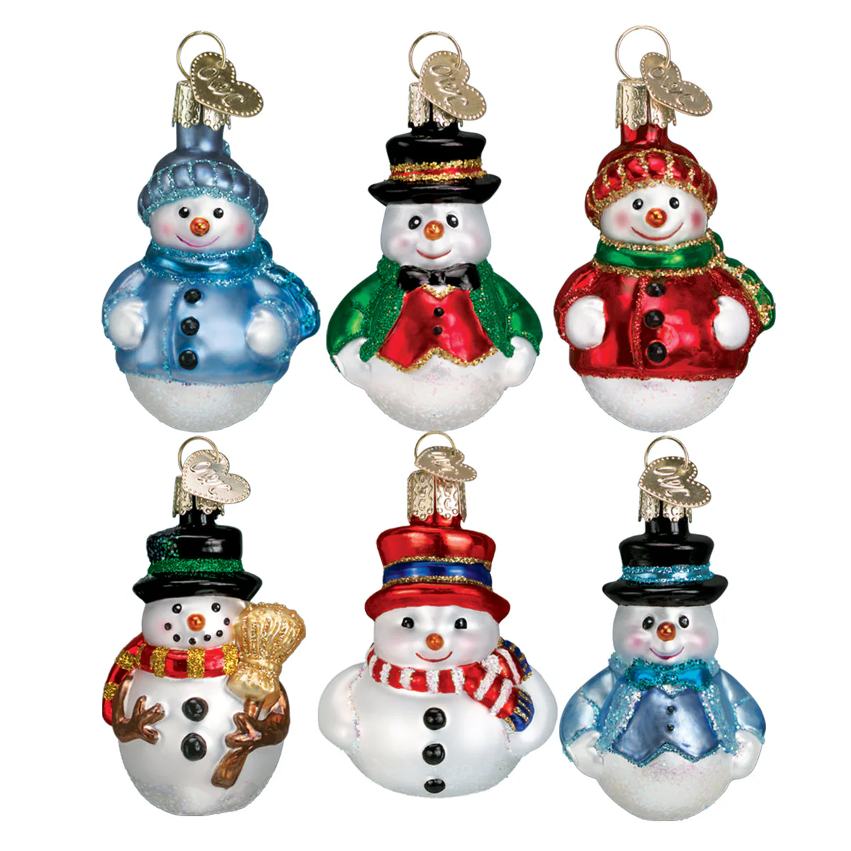 Mini Snowman Ornament Set - Image 2