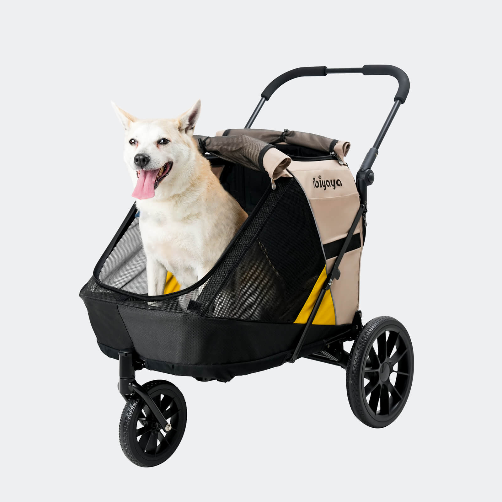 Minika 3-in-1 Pet Stroller System Foldable Dog Bicycle Trailer & Soft Crate Kennel - Image 4