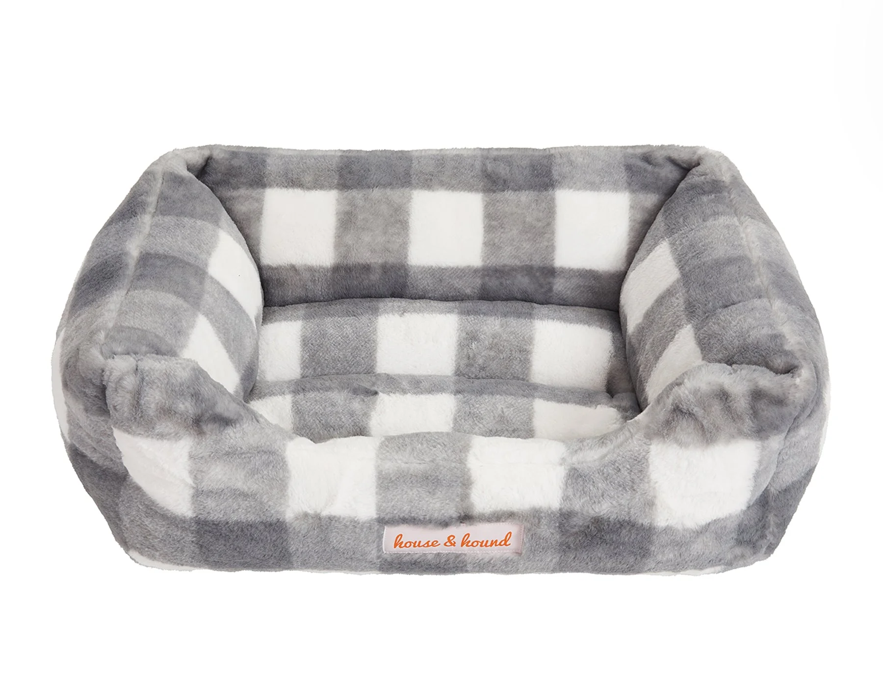 Jax & Bones Mink Relaxer Bed- Grey and White Beds
