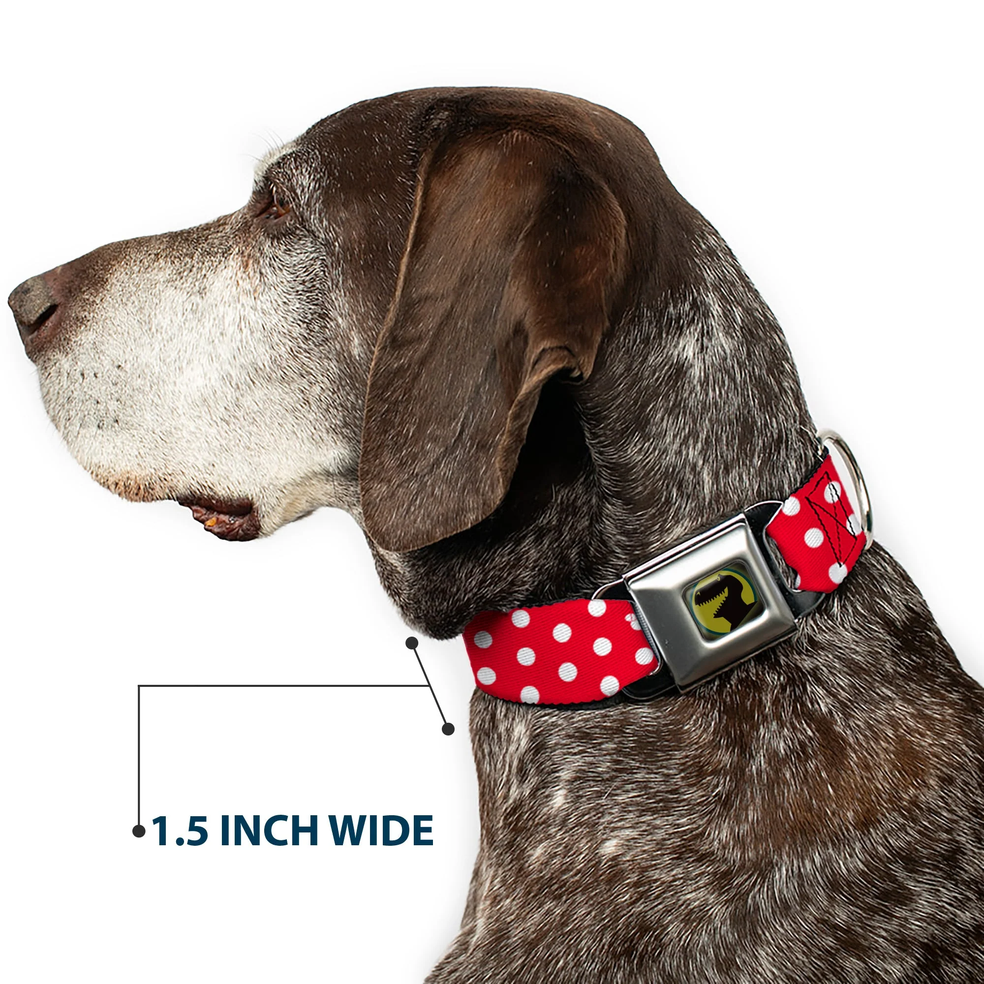 Minnie Mouse Red And White Polka Dot Dog Collar - Image 7