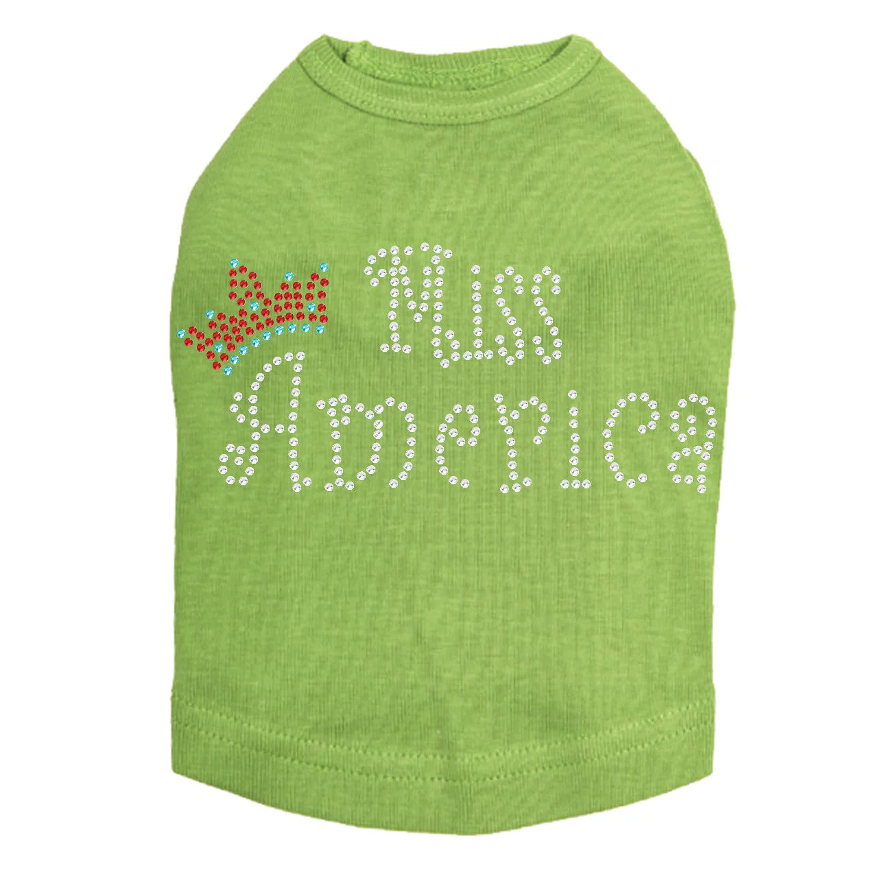 Miss America with Crown - Dog Tank - Image 2