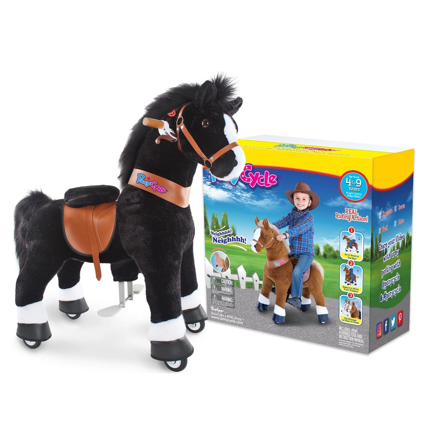 Model U Horse Age 4-7 Black - Image 9
