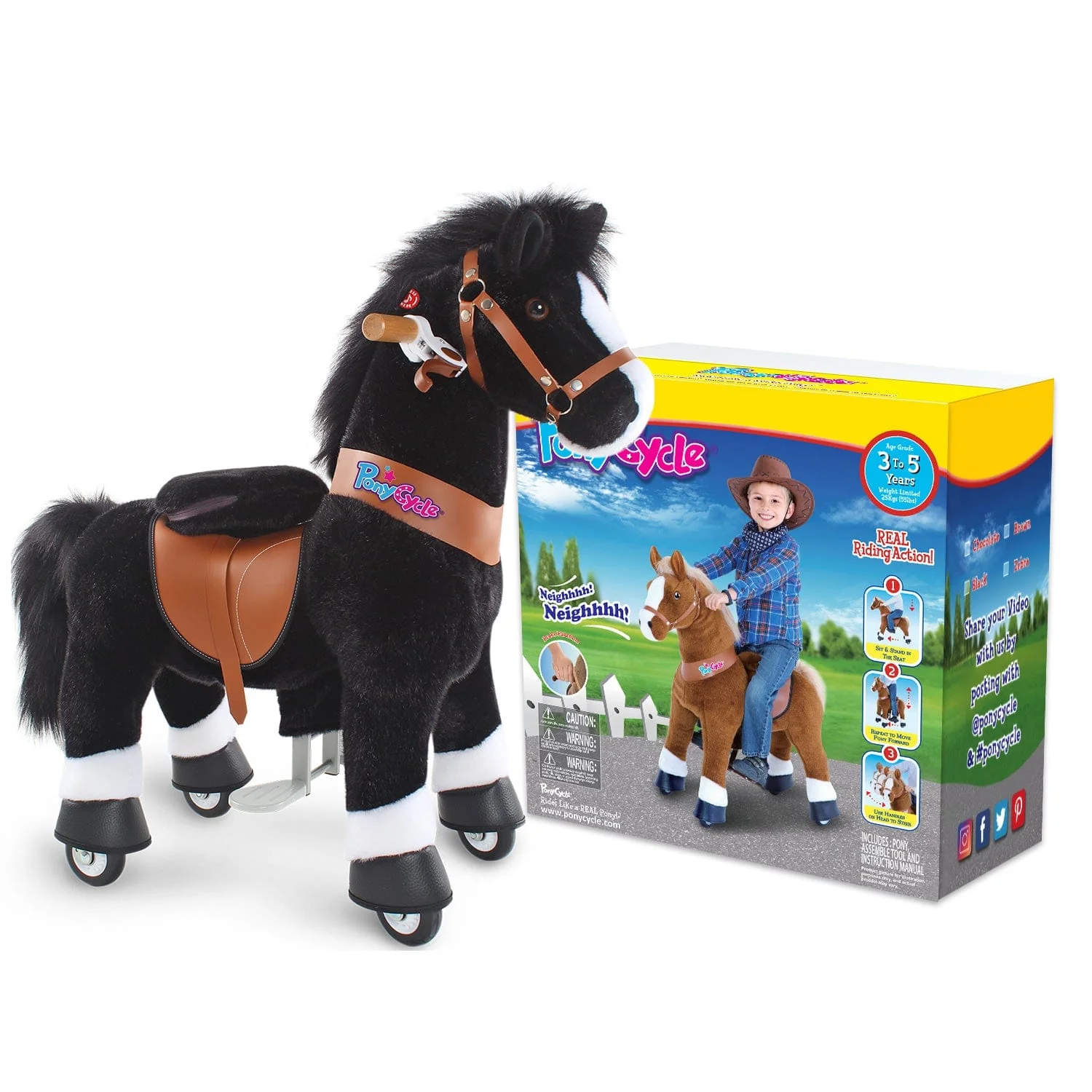 Model U Horse Toy Age 3-4 Black - Image 10