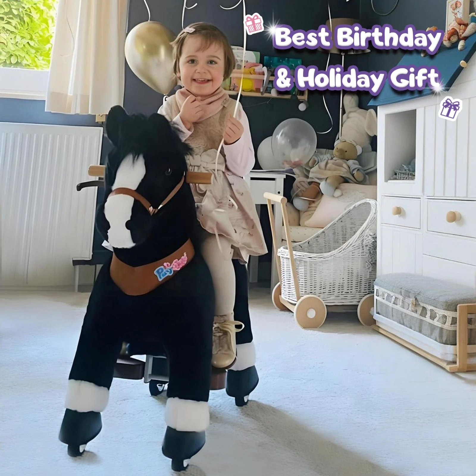 Model U Horse Toy Age 3-4 Black - Image 9