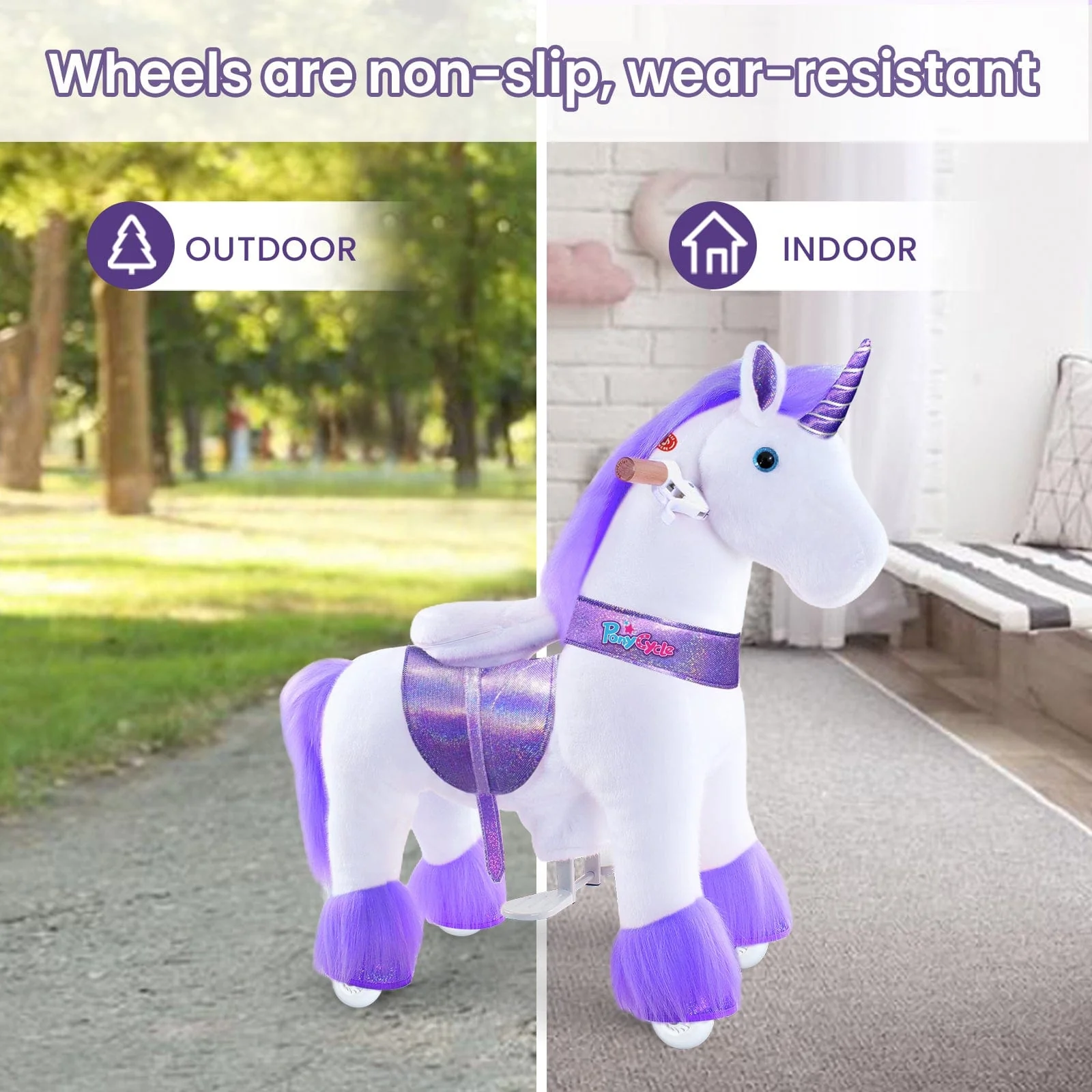 Model U Ride-On Unicorn Age 3-4 Purple - Image 8