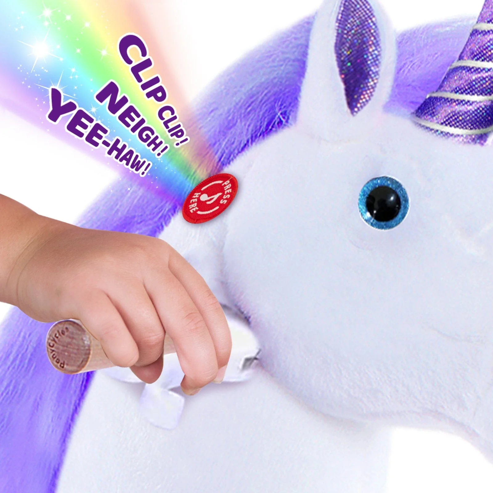 Model U Ride-On Unicorn Age 4-7 Purple - Image 3