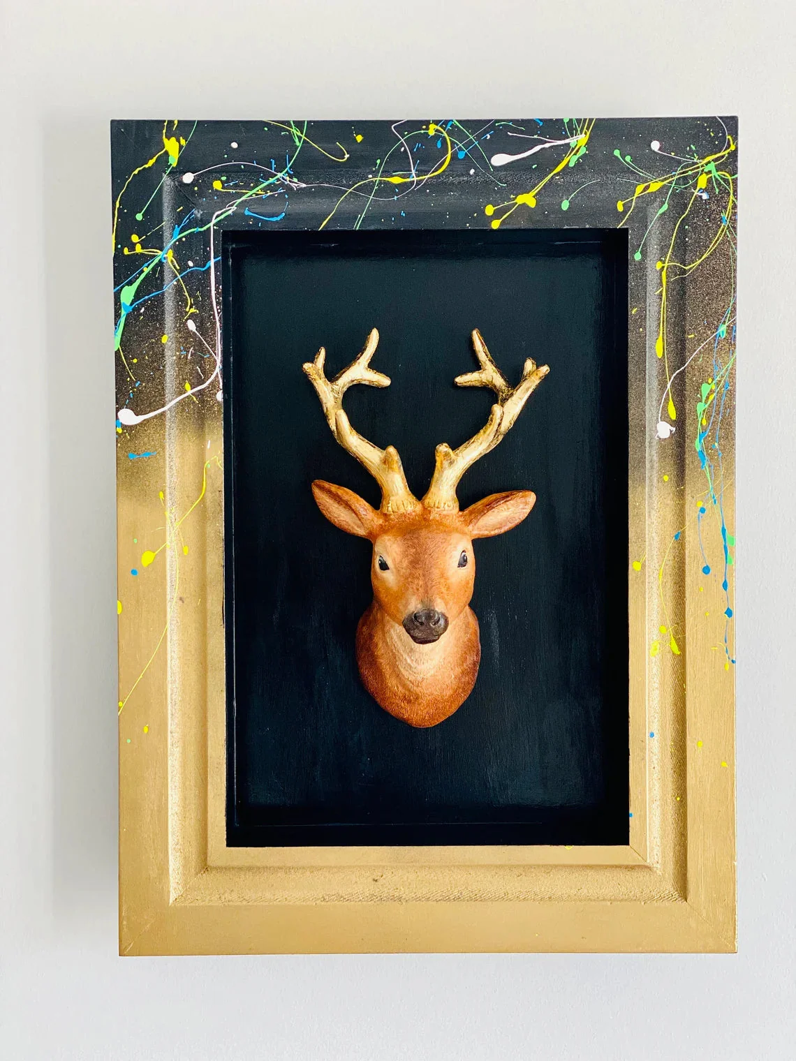 Modern Deer Wall Sculpture - Image 2