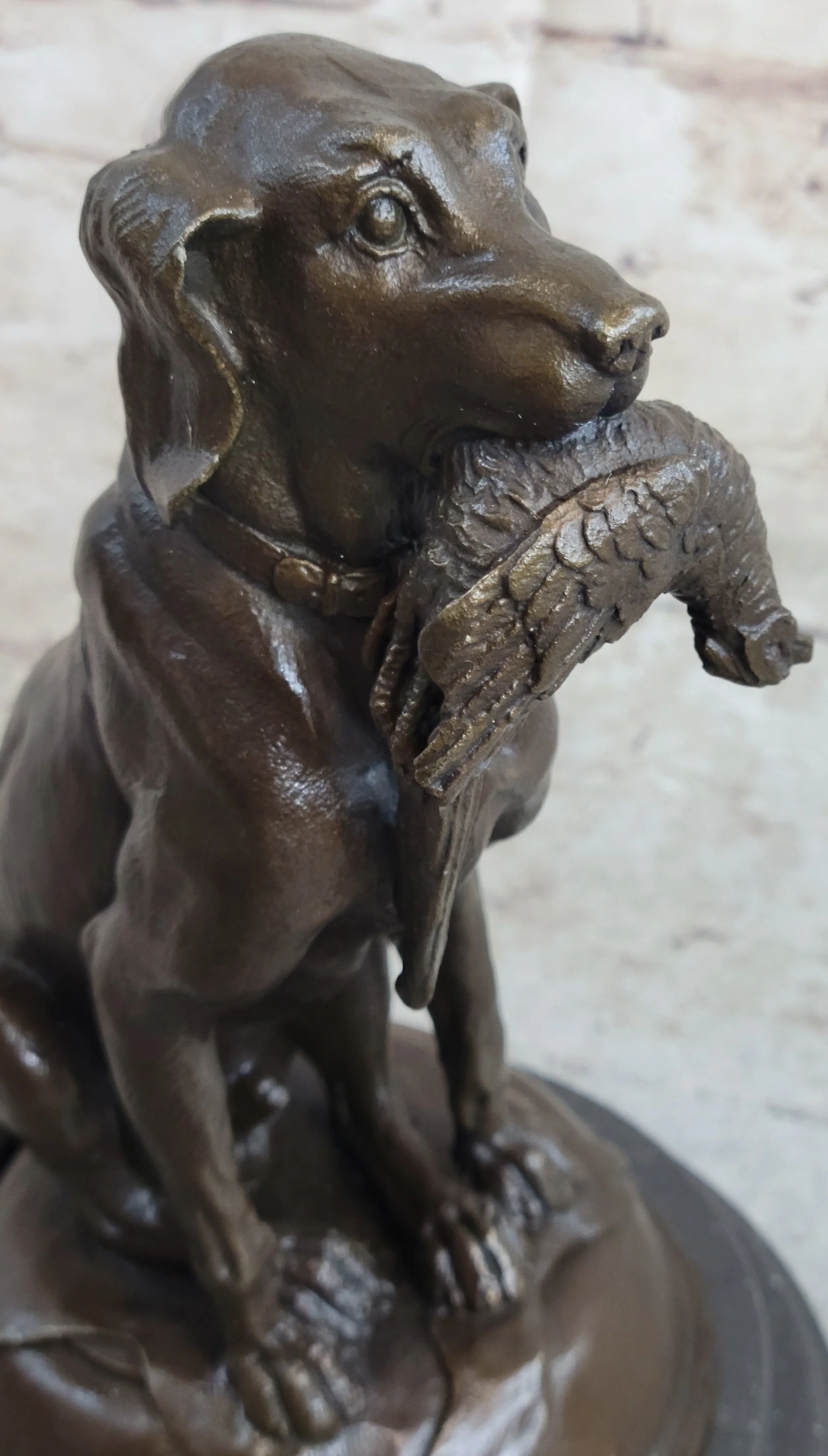 Moigniez Labrador Hunting Dog Duck Bronze Figurine Art Deco Animal Figure Decor - Image 8