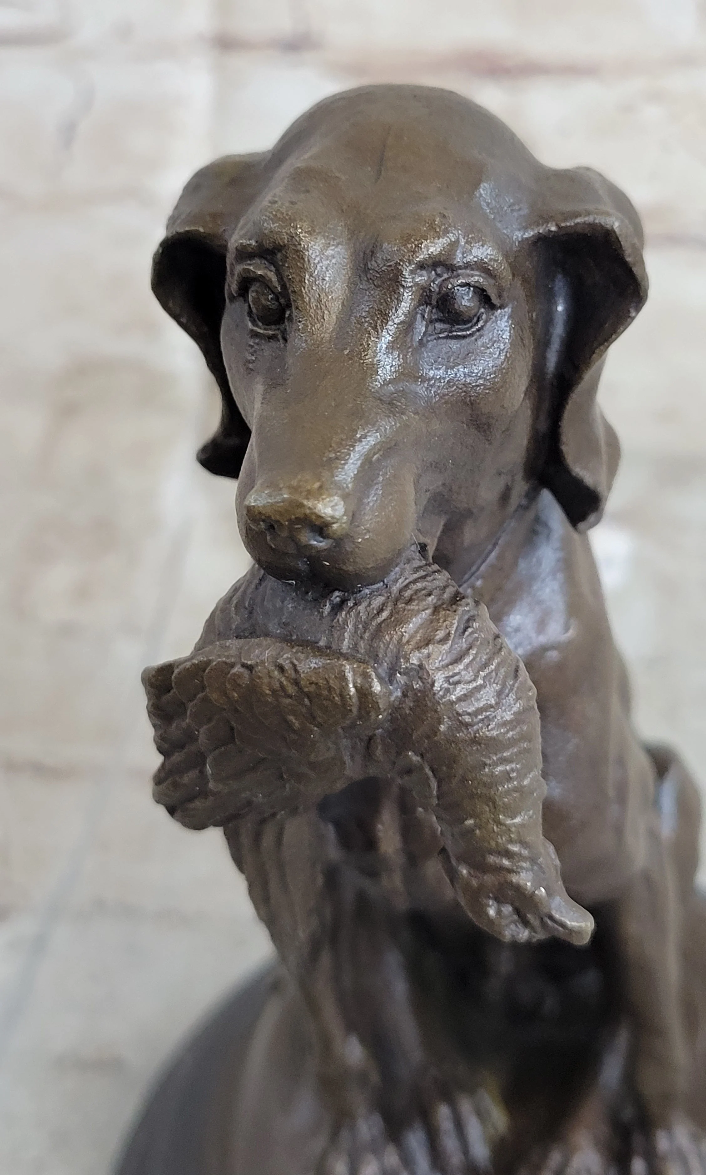 Moigniez Labrador Hunting Dog Duck Bronze Figurine Art Deco Animal Figure Decor - Image 9