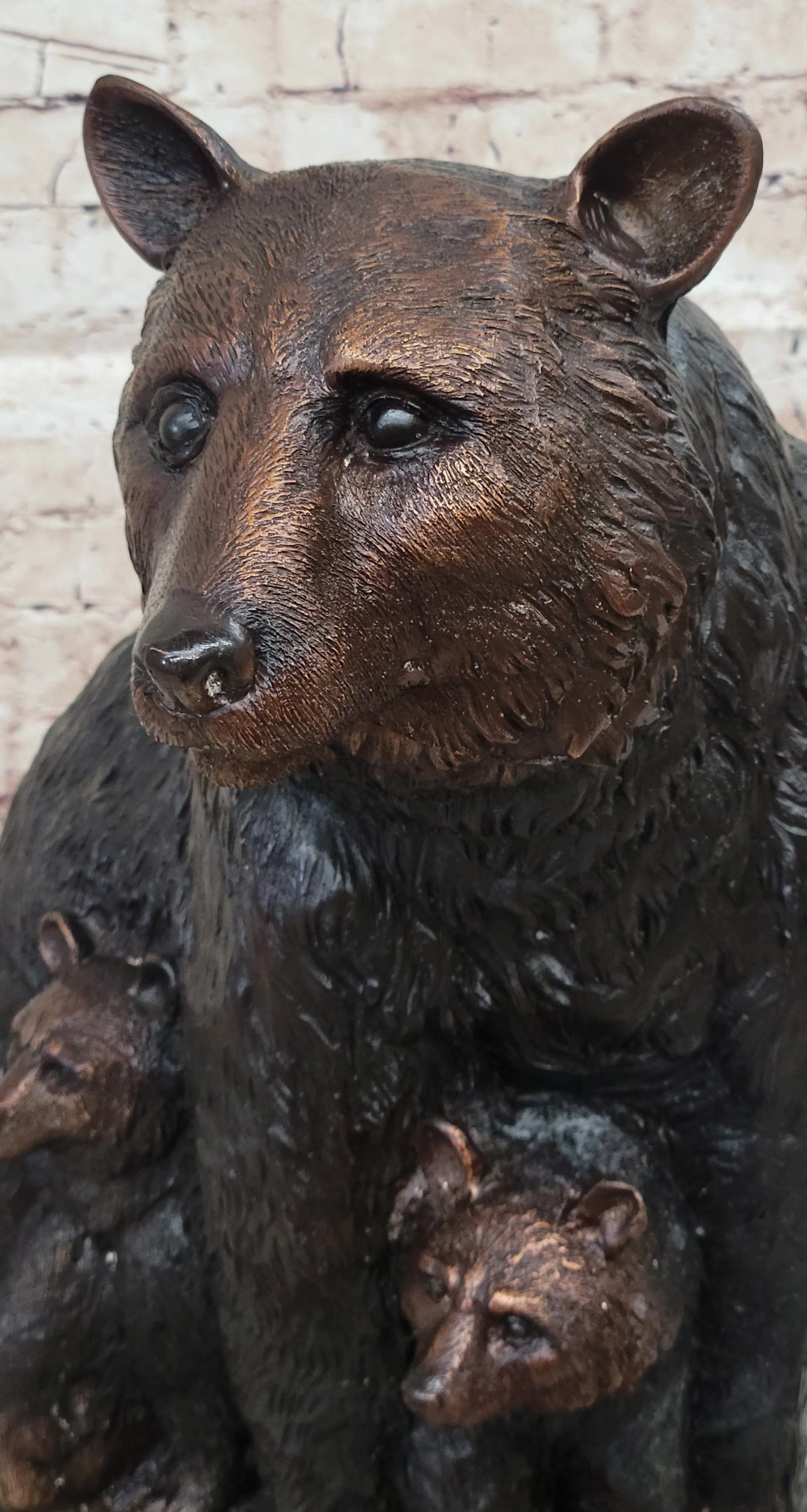 Mother Bear and Cubs - Bronze Metal Sculpture Statue Figure Signed Art Moigniez - Image 7