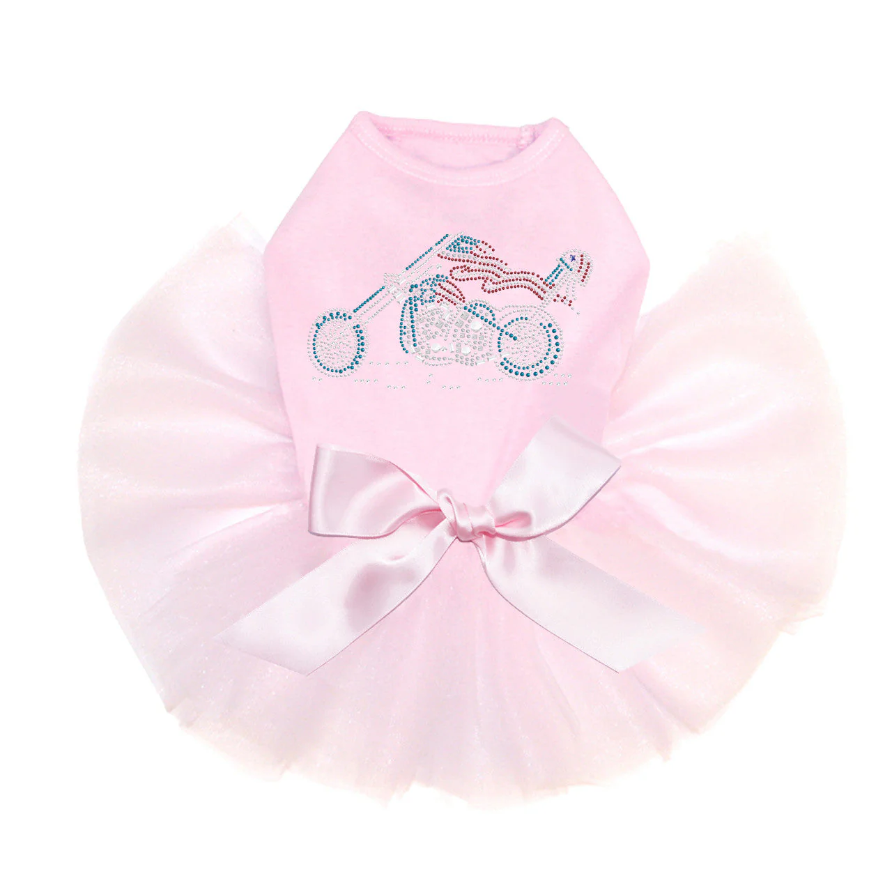 Motorcycle (Red, White, & Turquoise) -Custom Tutu - Image 2