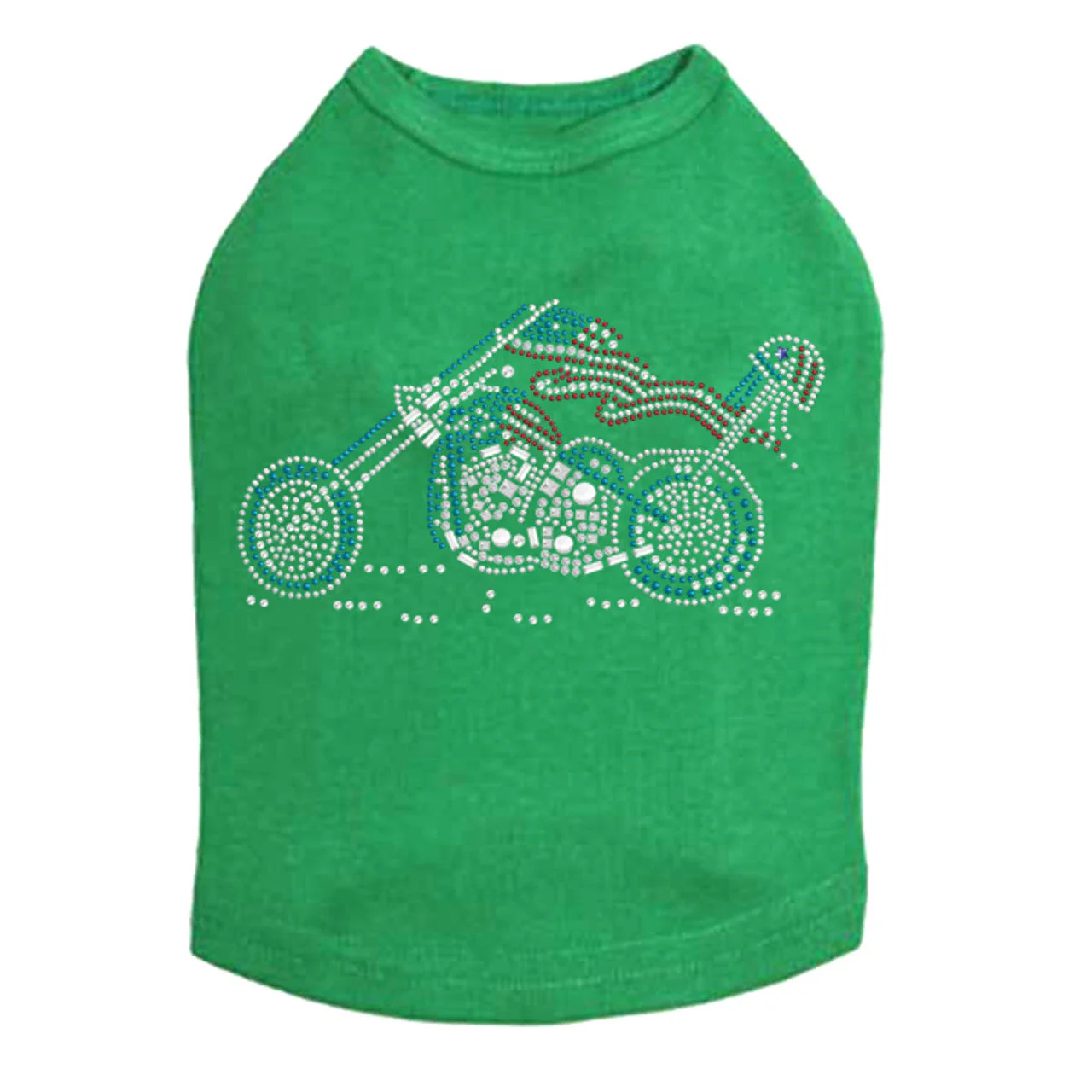 Motorcycle - Red, White, & Turquoise - Dog Tank - Image 8