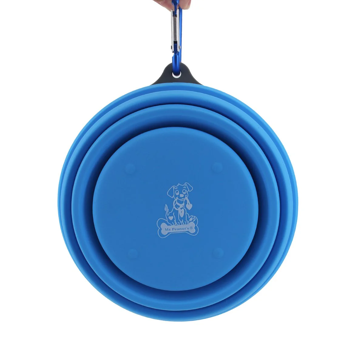 Mr. Peanuts 30oz Collapsible Silicone Camping Bowl with Lid & Foldable Fork - Image 11