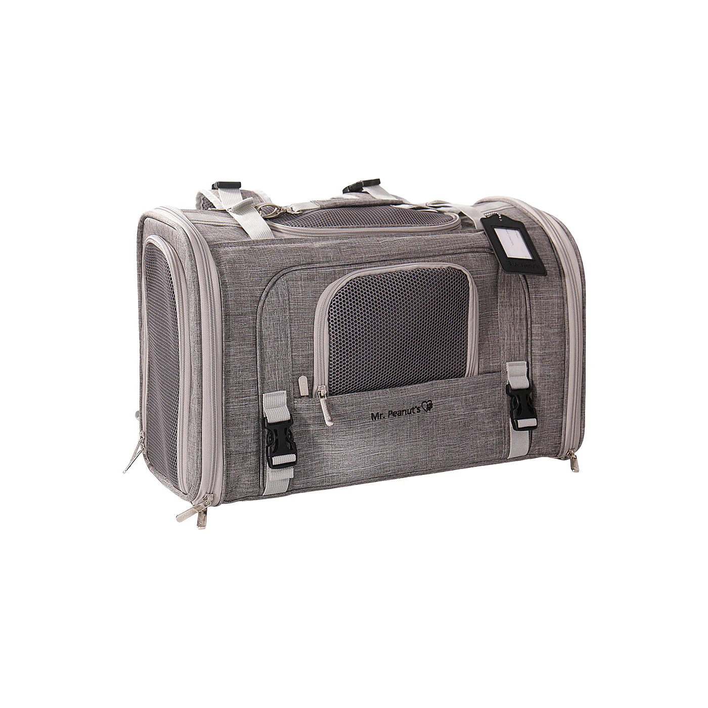 Mr. Peanuts Monterey Series Airline Compliant Horizontal Backpack Pet Carrier - Image 43