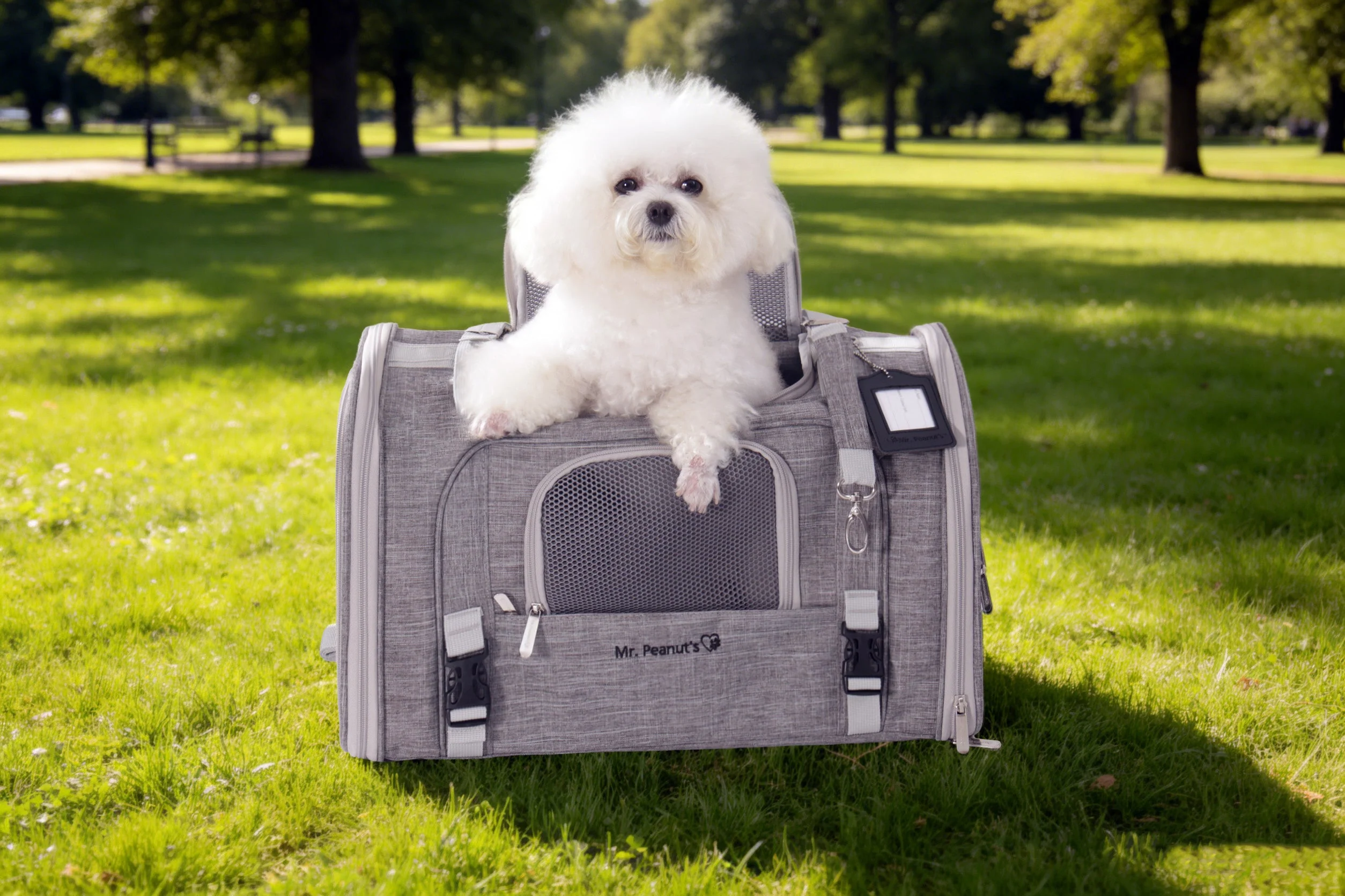Mr. Peanuts Monterey Series Airline Compliant Horizontal Backpack Pet Carrier - Image 6