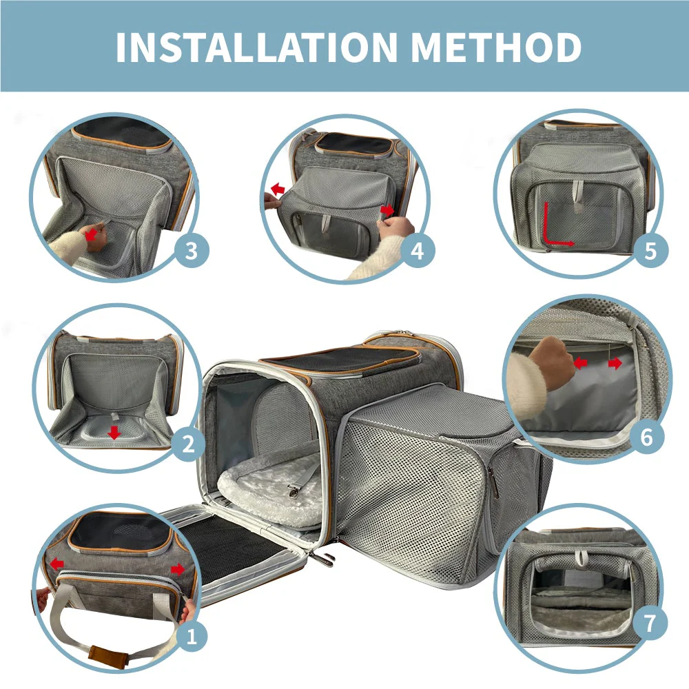 Mr. Peanuts Platinum Series Expandable Pet Carrier - Image 8