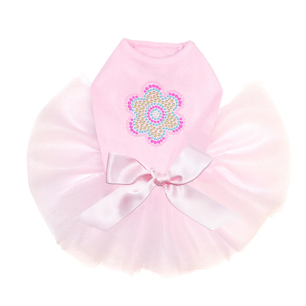 Multicolor Nailhead Flower Custom Tutu - Image 2