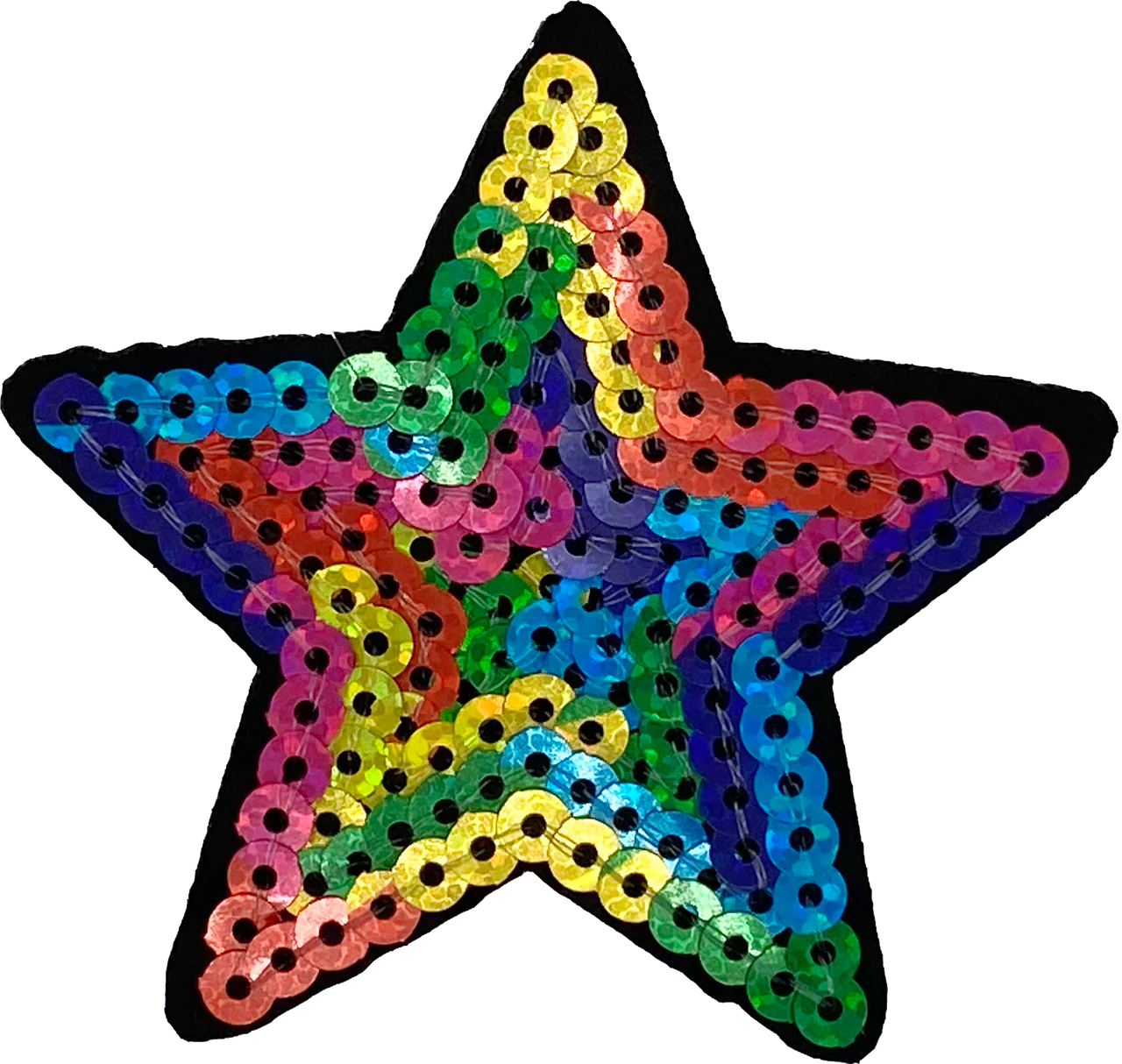 Multicolor Sequin Star - Patch