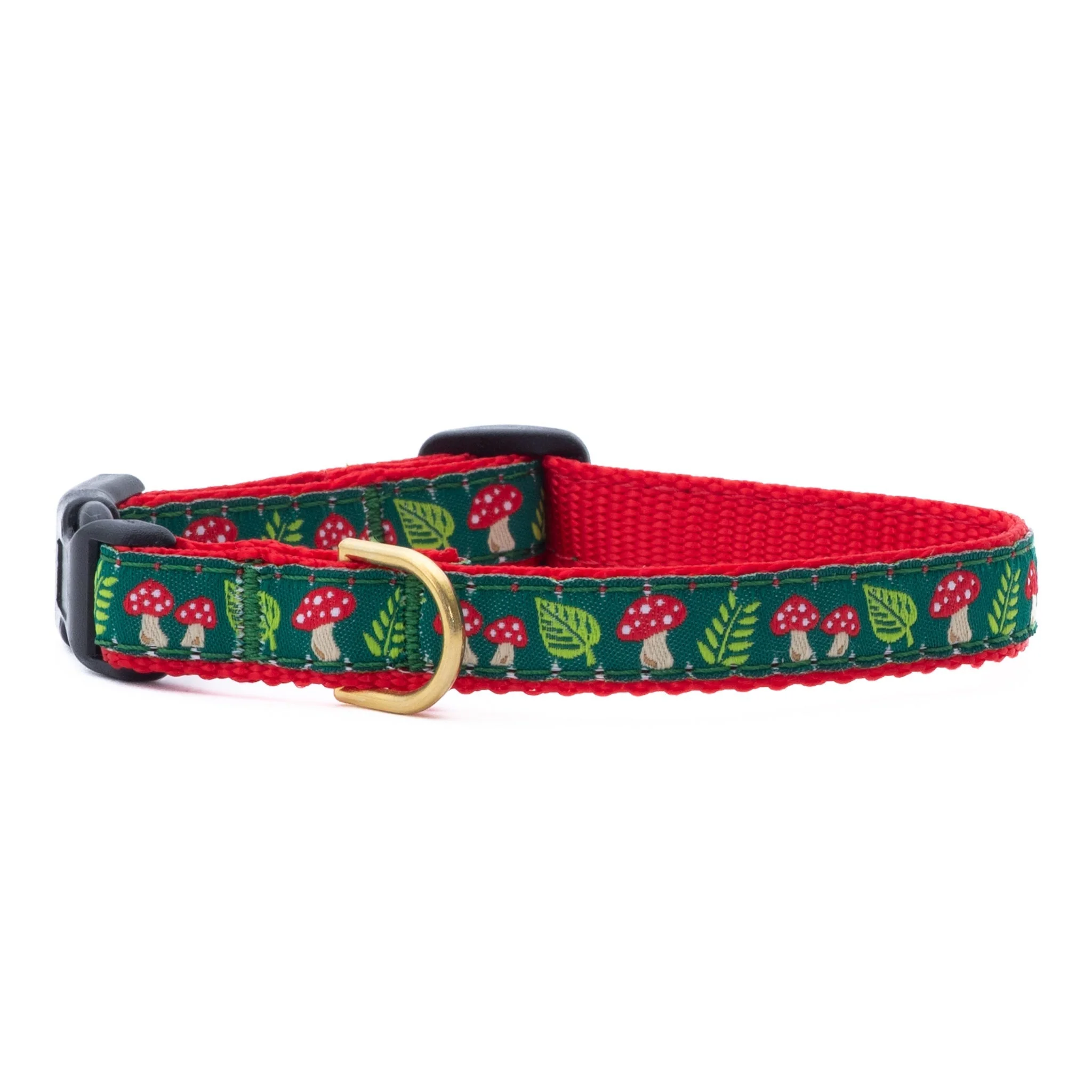Up Country Mushrooms Made in USA Dog Collar
