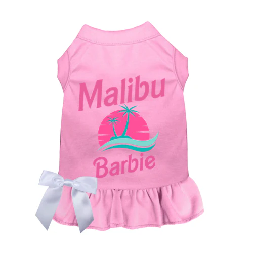 Bark 5th Ave., LLC Cotton Dog Dress - Pink/S - Image 3