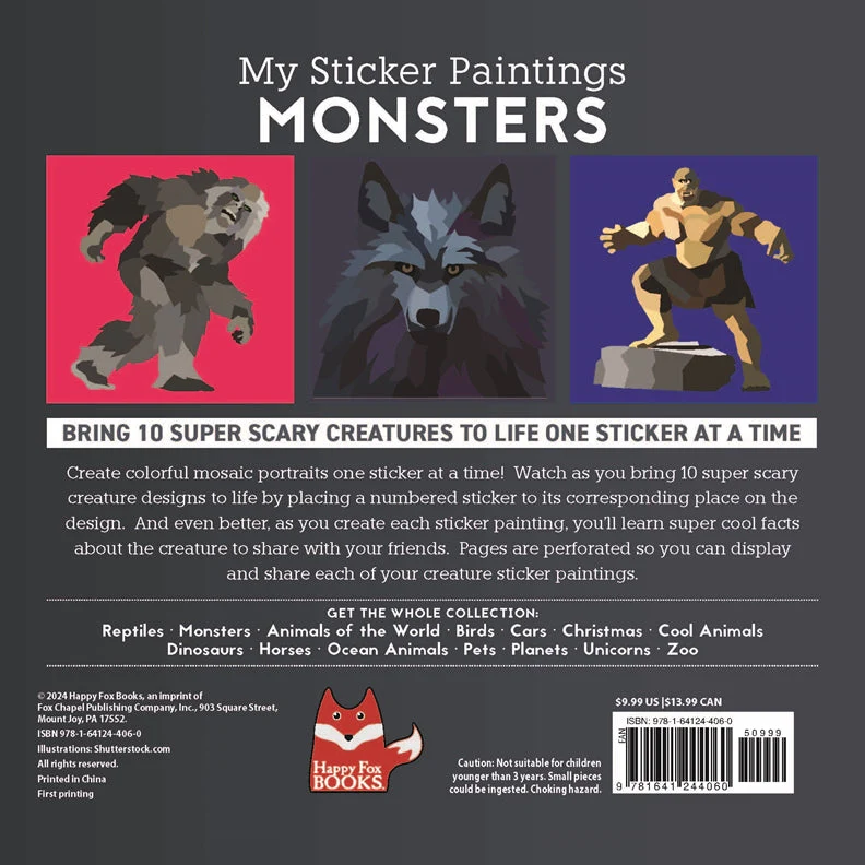My Sticker Paintings: Monsters - Image 5