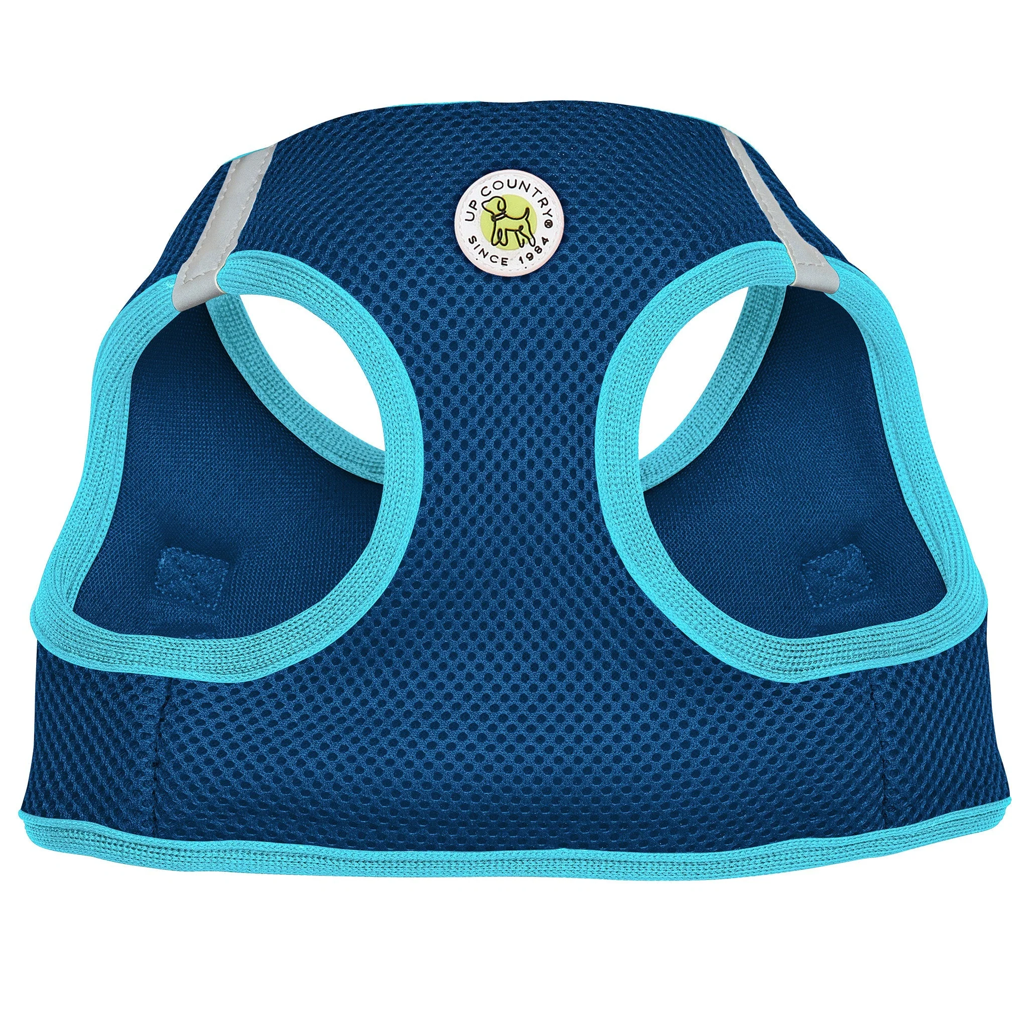 Up Country Navy and Aqua Small Dog Vest Dog Harness - Image 2