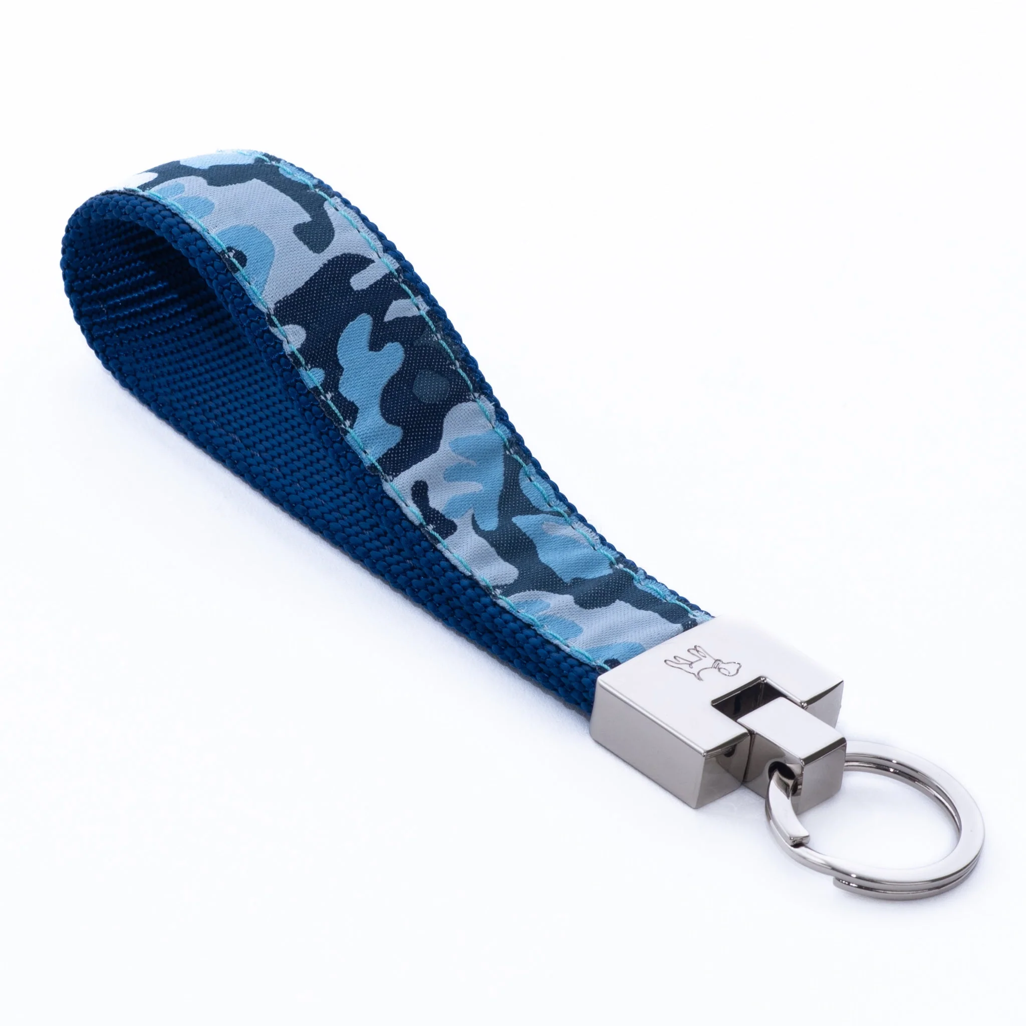 Up Country Navy Camo Cast Brass Key Ring