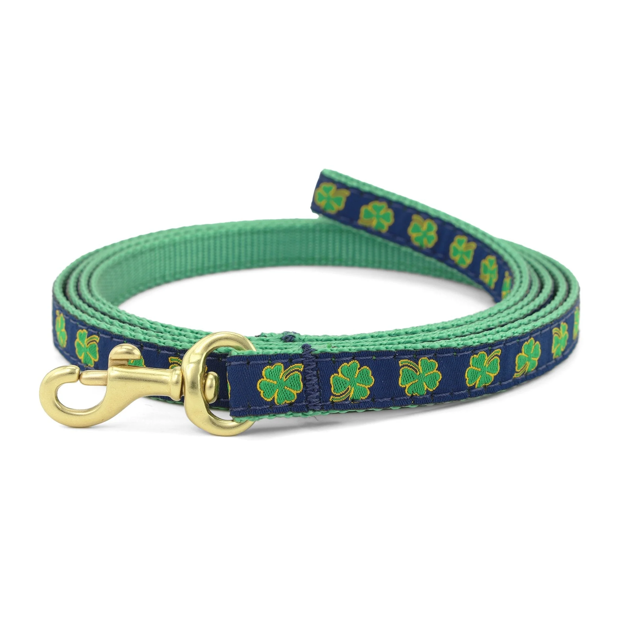 Up Country Navy Shamrock Made in USA Dog Leash