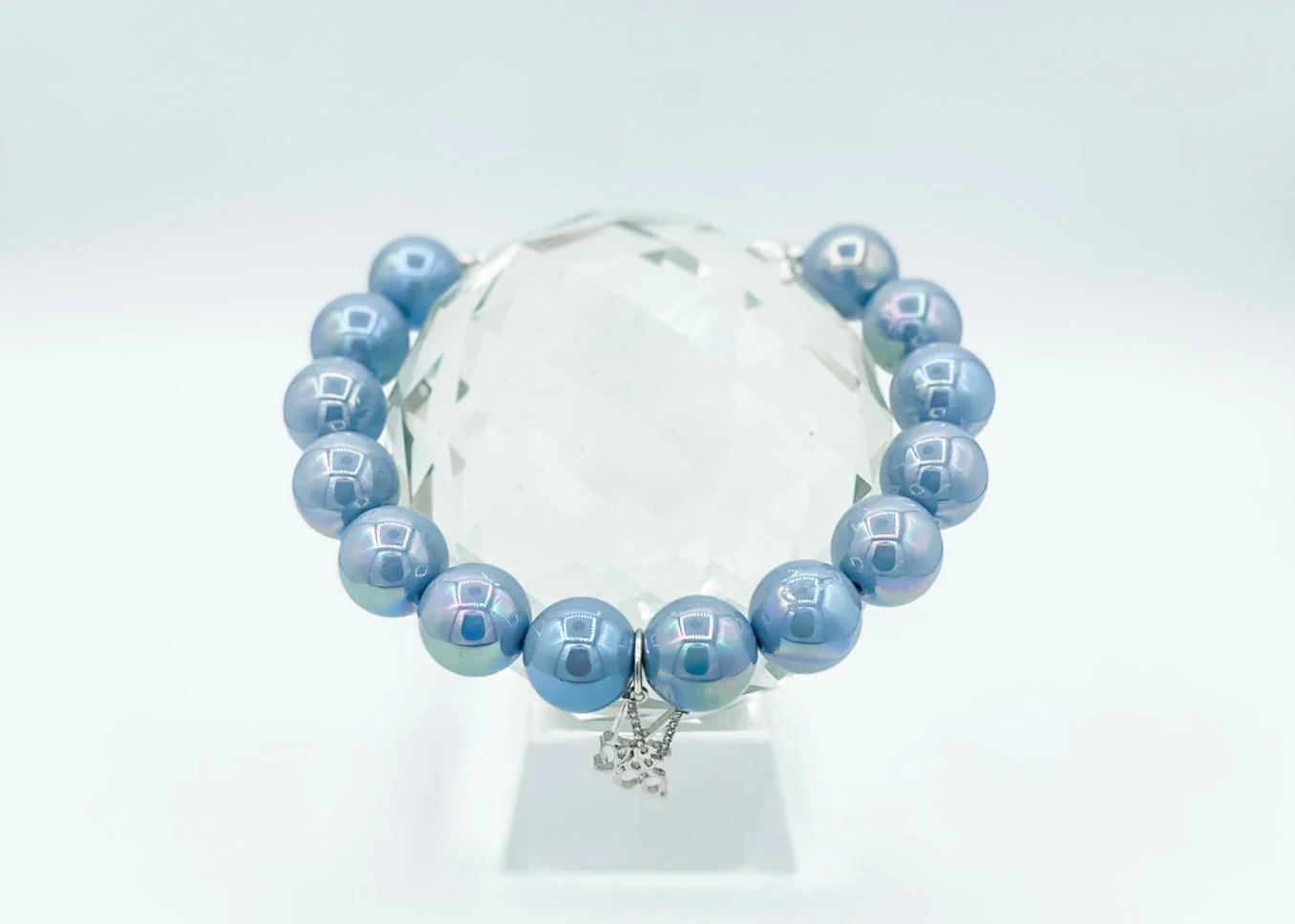 Necklace: Milky Blue