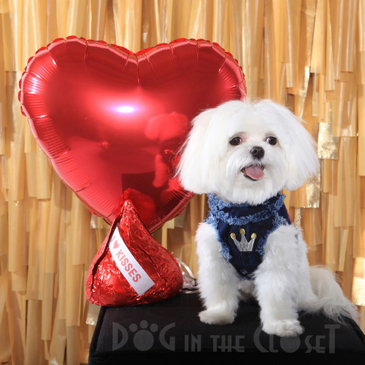 Custom New York Frayed Denim Harness Vest with Patches - Image 3