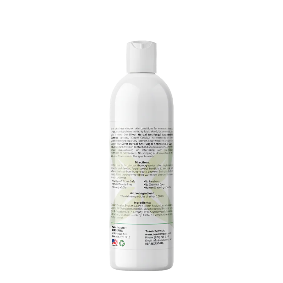 Silvet Herbal Antifungal Antimicrobial Shampoo 16oz by Nexderma - Image 2