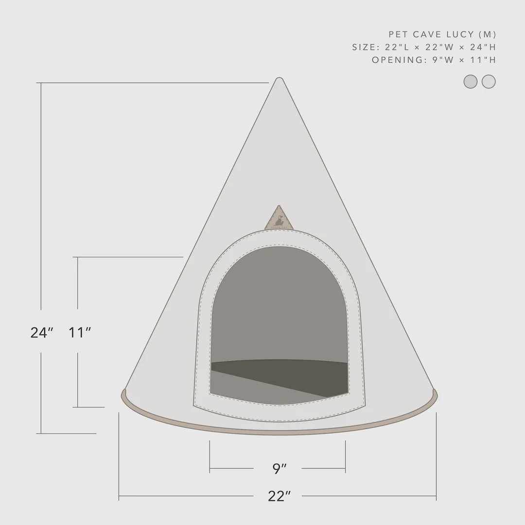 Nooee Pet Cave Lucy (M) – Cream - Image 7