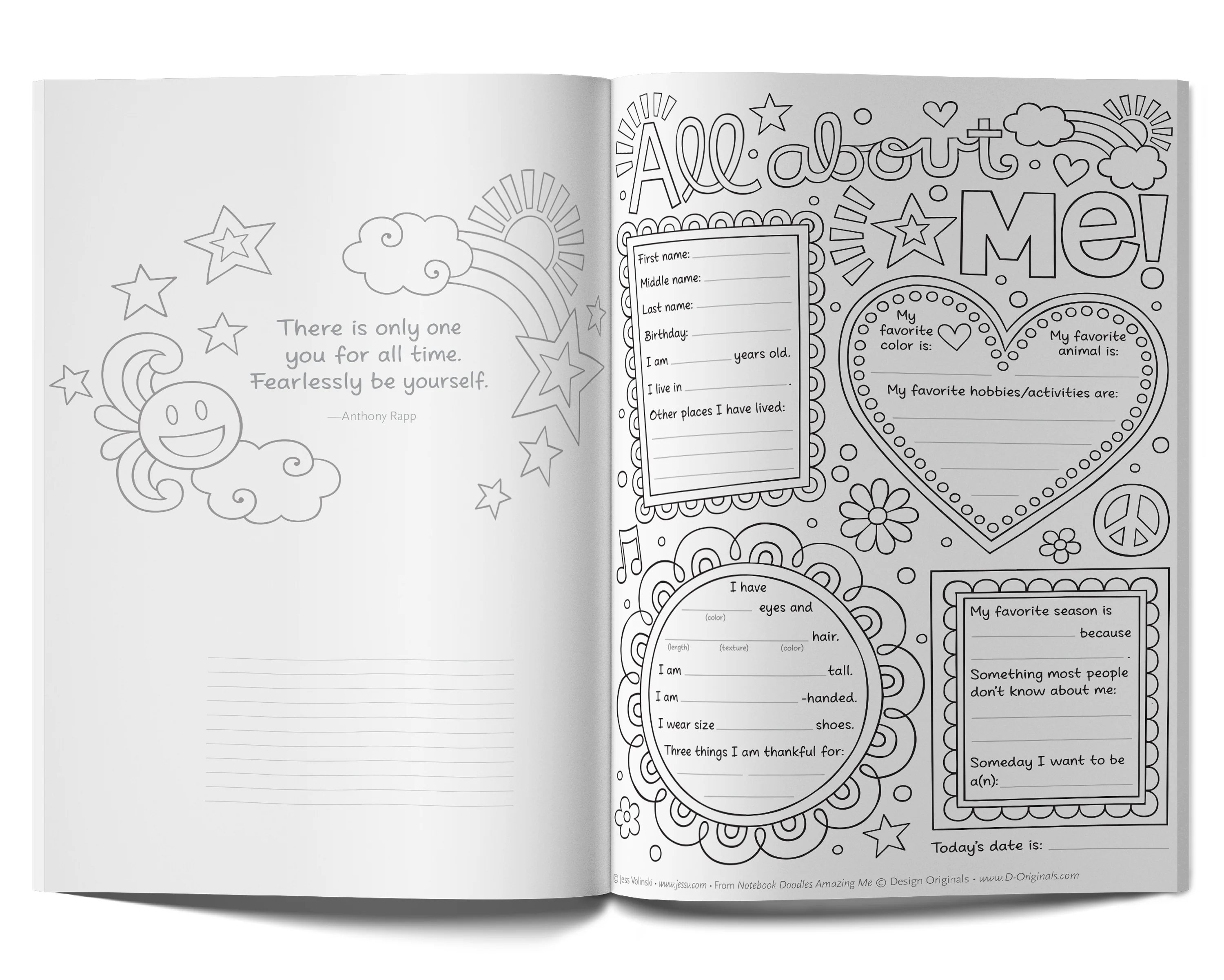 Notebook Doodles Amazing Me Customized - Image 3