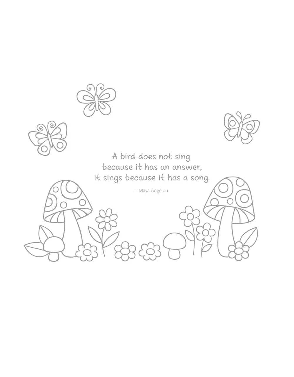 Notebook Doodles Birds, Blooms & Butterflies - Image 4